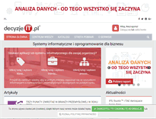 Tablet Screenshot of decyzje-it.pl